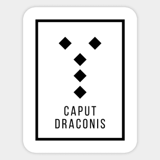 Caput Draconis Geomantic Figure Sticker